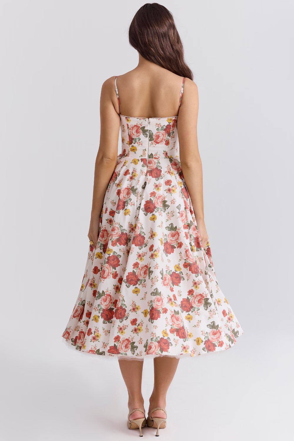 Abito midi Valentina con tulle