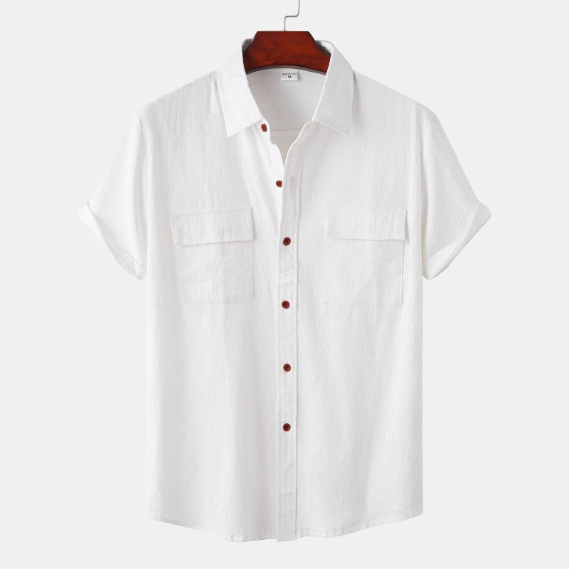 Camicia uomo Aureliano casual in lino