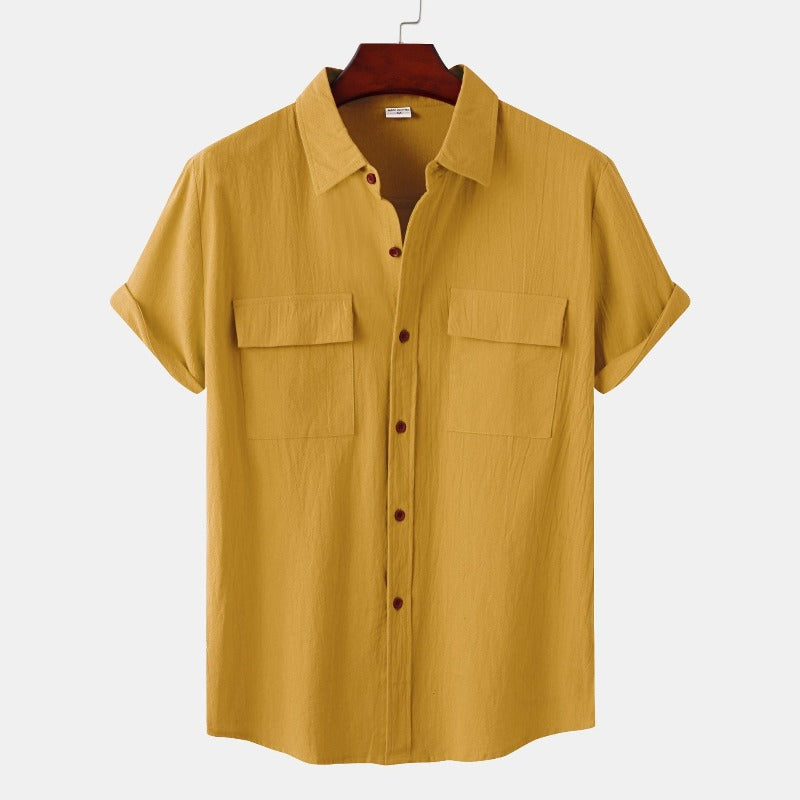 Camicia uomo Aureliano casual in lino