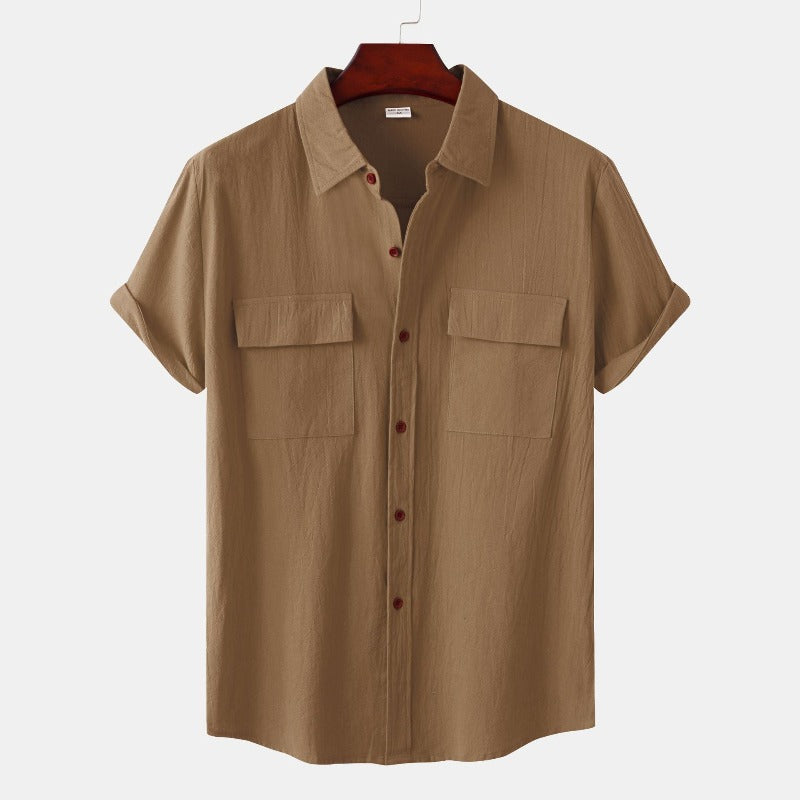 Camicia uomo Aureliano casual in lino