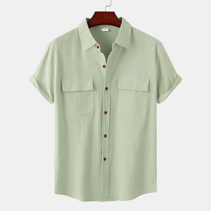 Camicia uomo Aureliano casual in lino