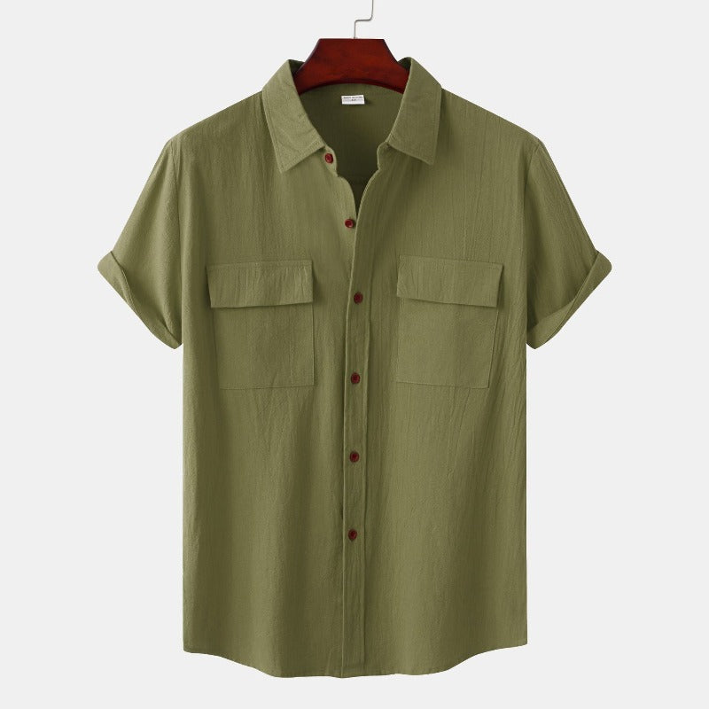 Camicia uomo Aureliano casual in lino