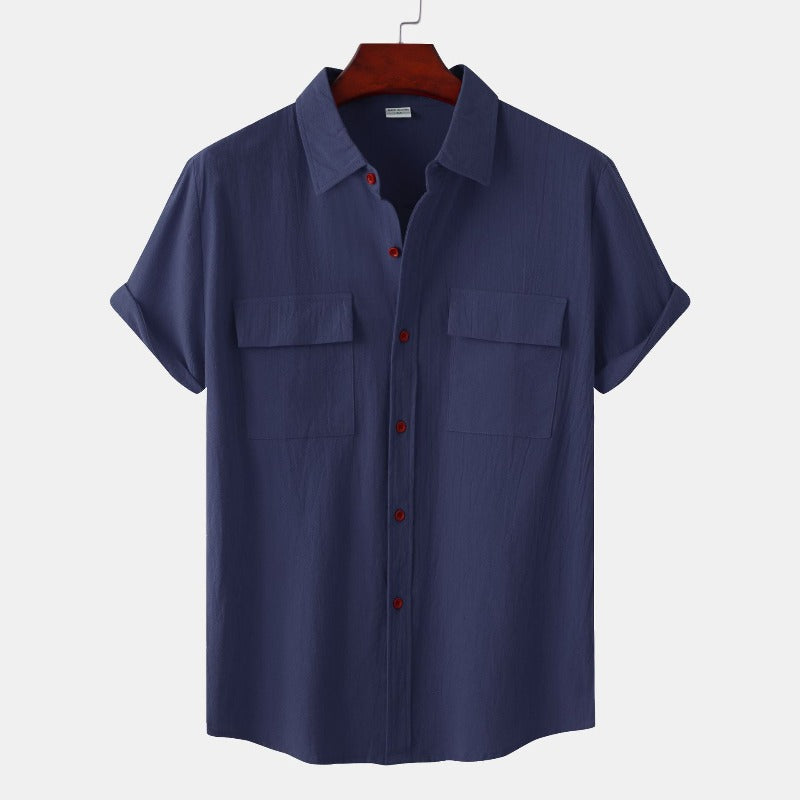 Camicia uomo Aureliano casual in lino