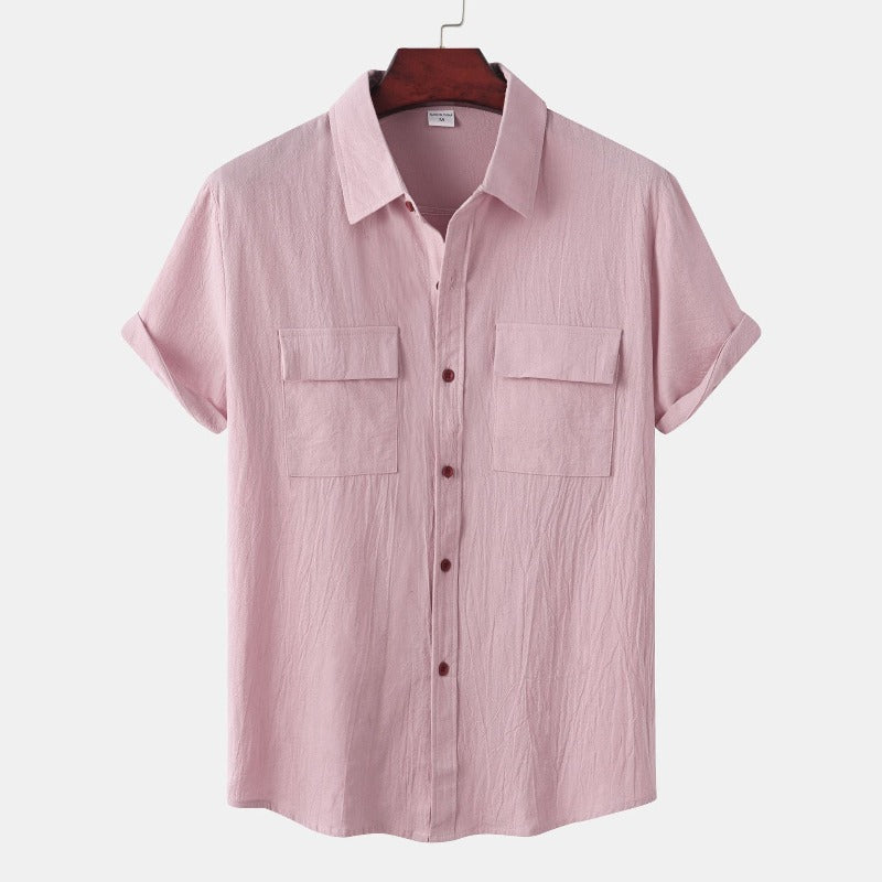 Camicia uomo Aureliano casual in lino