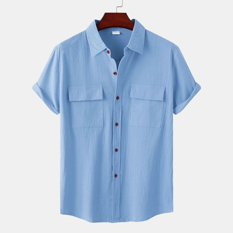 Camicia uomo Aureliano casual in lino