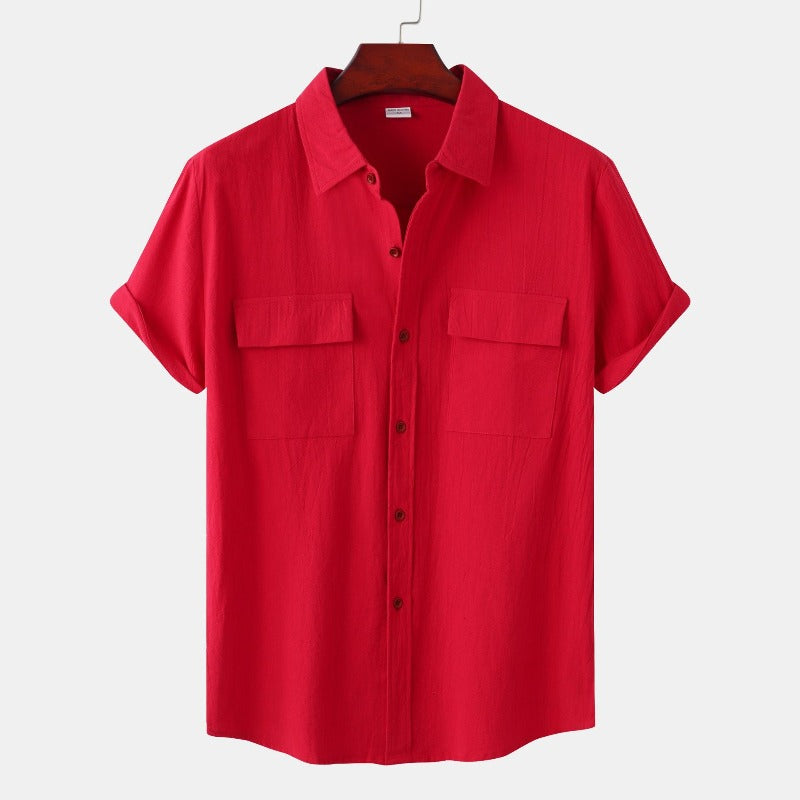 Camicia uomo Aureliano casual in lino
