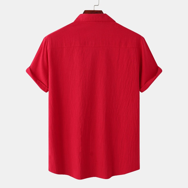 Camicia uomo Aureliano casual in lino