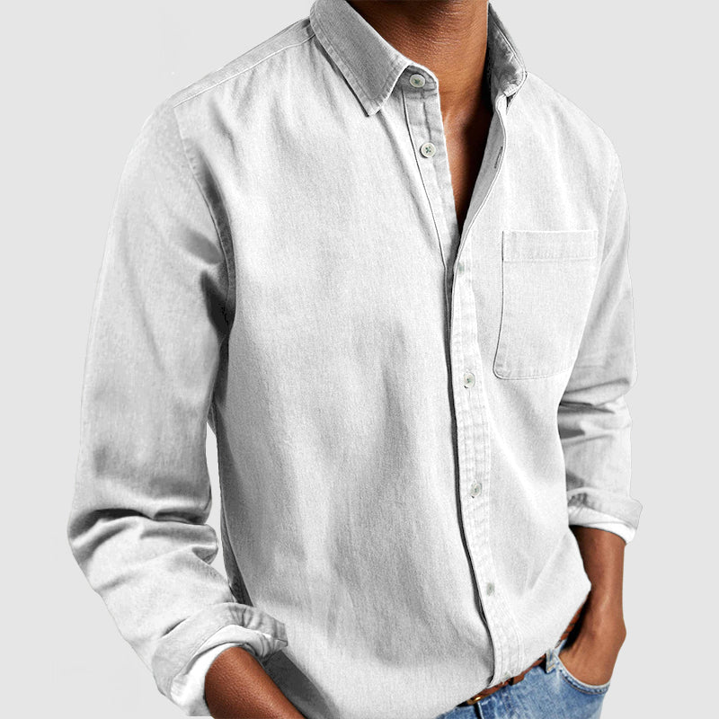 Camicia da uomo Leonardo dal design pulito e minimalista