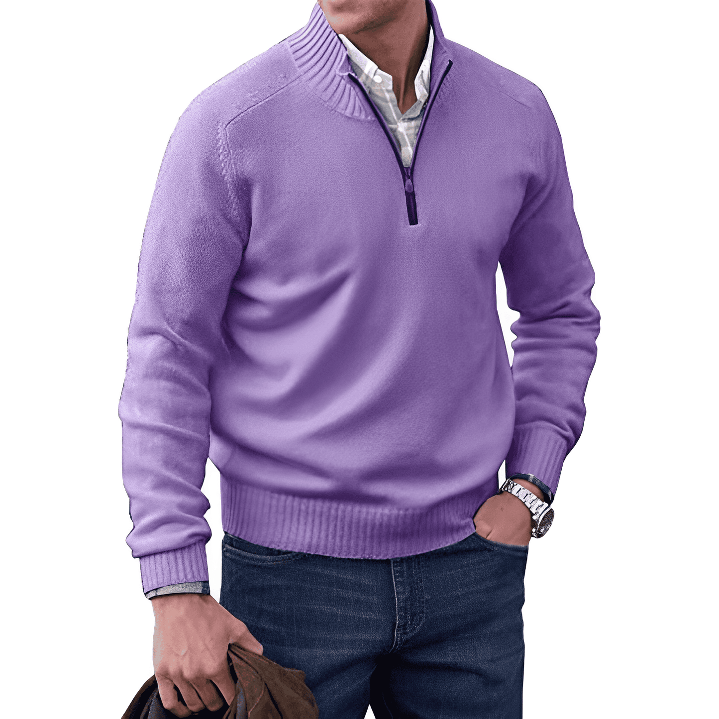 Maglione uomo Cirolo casual in maglia testurizzata, con vestibilità rilassata e look moderno
