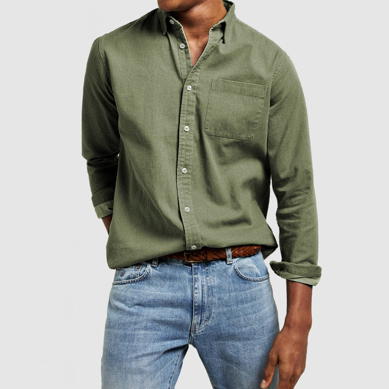 Camicia da uomo Leonardo dal design pulito e minimalista