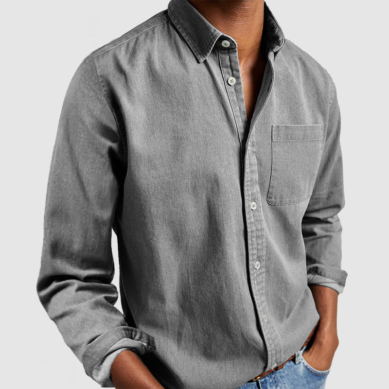 Camicia da uomo Leonardo dal design pulito e minimalista