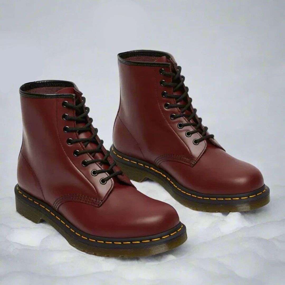 Stivaletti unisex Alberto in pelle sintetica con suola robusta