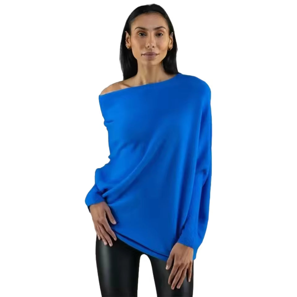 Marcella | Maglione asimmetrico drappeggiato