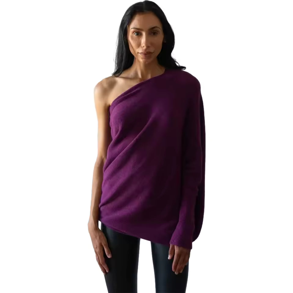 Marcella | Maglione asimmetrico drappeggiato