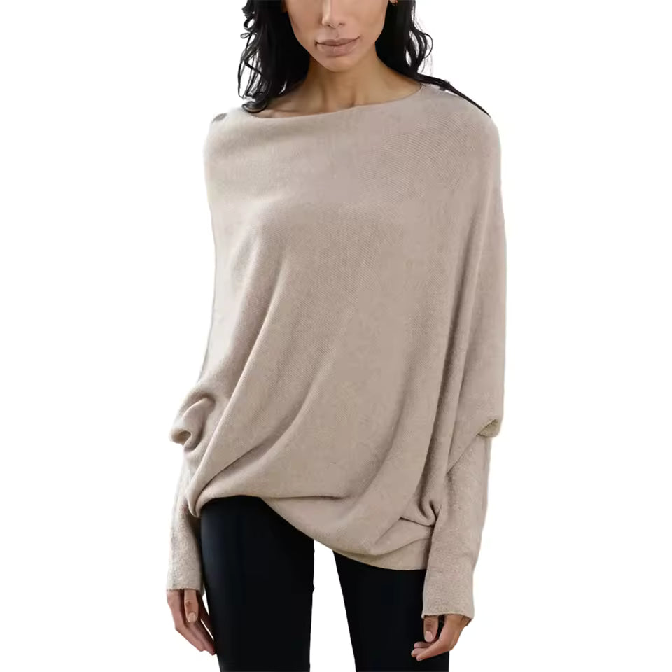 Marcella | Maglione asimmetrico drappeggiato