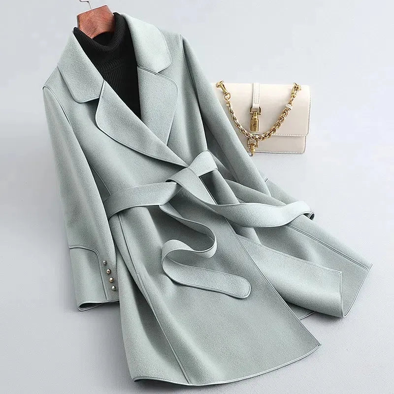 Trench lungo Natalina donna elegante minimalista