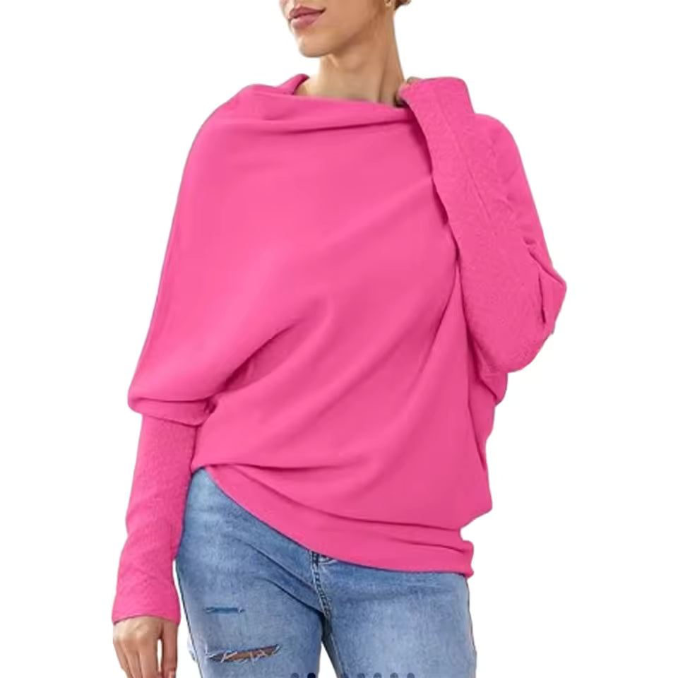 Marcella | Maglione asimmetrico drappeggiato
