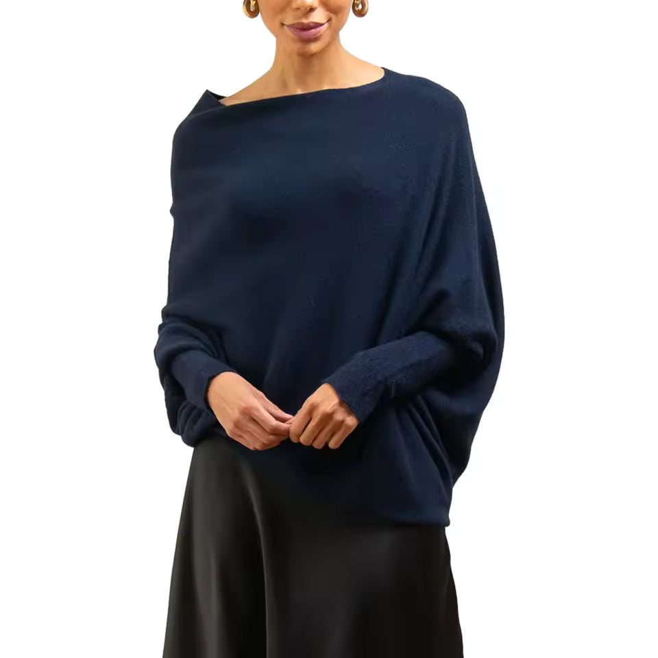 Marcella | Maglione asimmetrico drappeggiato