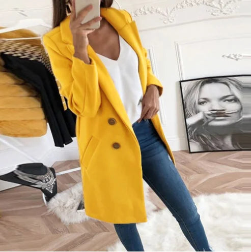 Cappotto lungo Tiziana donna elegante e raffinato