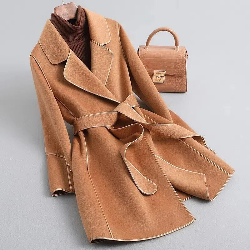 Trench lungo Natalina donna elegante minimalista