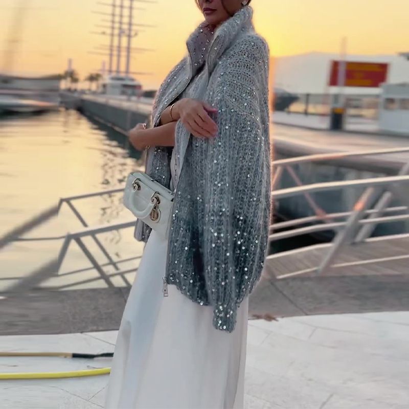 Maglione donna Celestia con dettagli glitterati