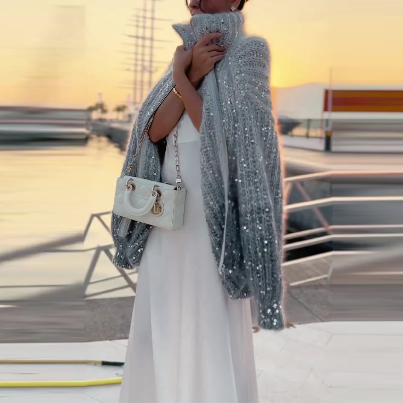 Maglione donna Celestia con dettagli glitterati
