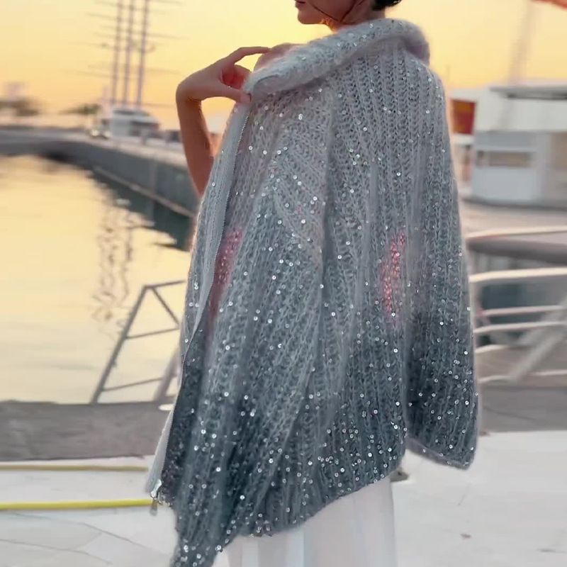 Maglione donna Celestia con dettagli glitterati