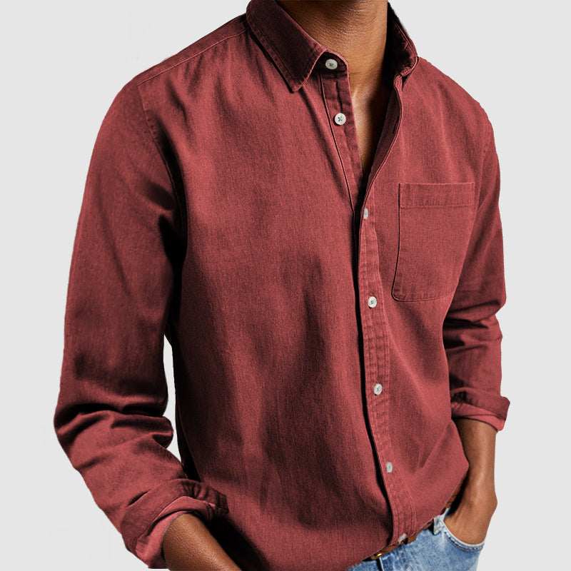 Camicia da uomo Leonardo dal design pulito e minimalista