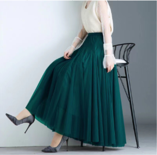 Gonna lunga Lesley stile tulle a strati per un look elegante e festivo