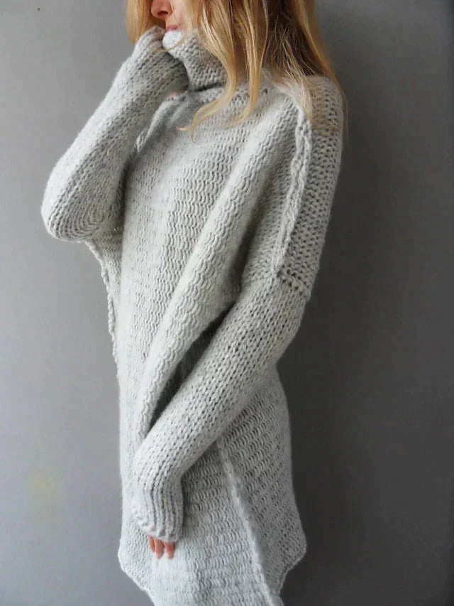 Ivana | Maglione overtagliad donna con collo alto