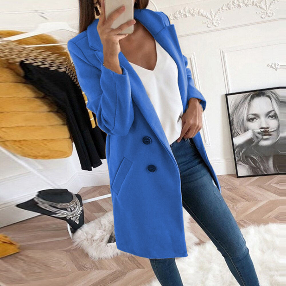 Cappotto lungo Tiziana donna elegante e raffinato