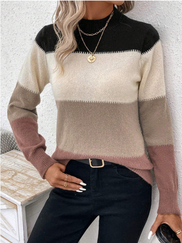 Maglione dolcevita donna Odilia in maglia morbida con collo alto avvolgente, design elegante e silhouette strutturata