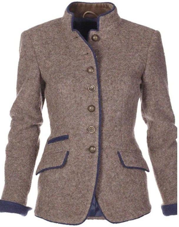 Cardigan da donna con collo alto e design sofisticato