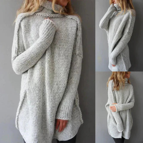 Ivana | Maglione overtagliad donna con collo alto