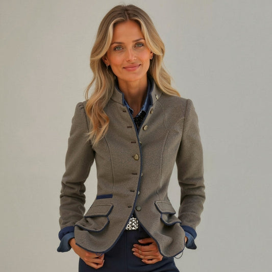 Cardigan da donna con collo alto e design sofisticato