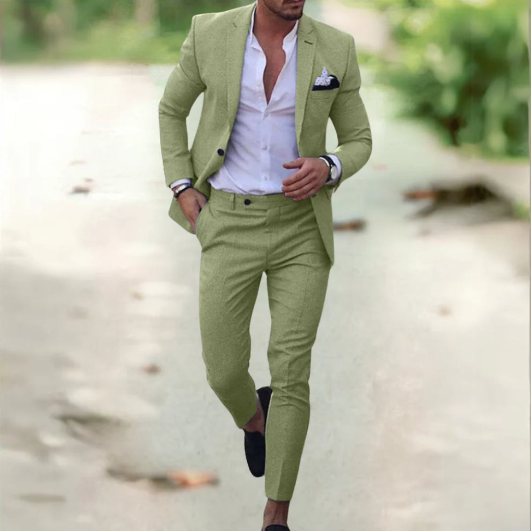 Completo da uomo Riccardo con blazer classico e pantaloni sartoriali