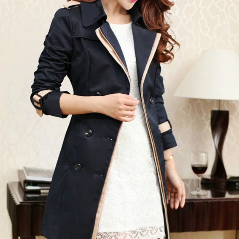 Trench coat doppiopetto Karina, elegante e raffinato