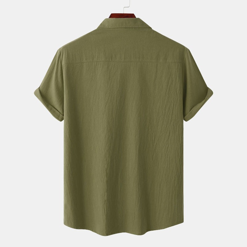 Camicia uomo Aureliano casual in lino