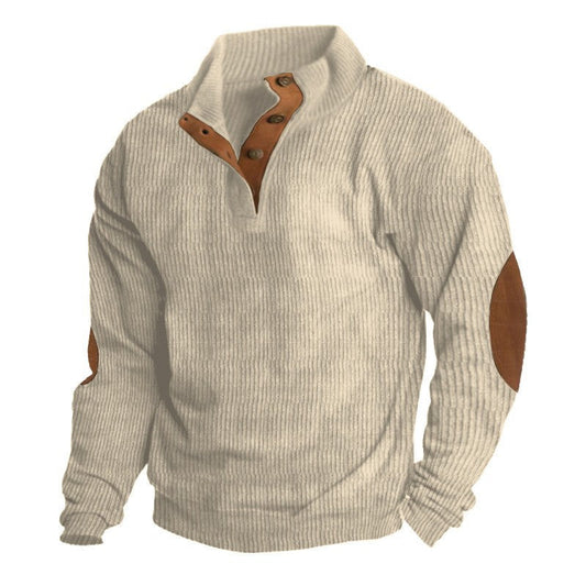 Polo uomo Gionata in stile retrò con collo strutturato e taglio netto, look vintage e versatile