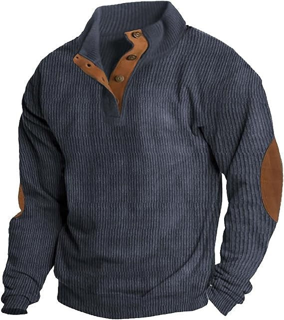 Polo uomo Gionata in stile retrò con collo strutturato e taglio netto, look vintage e versatile