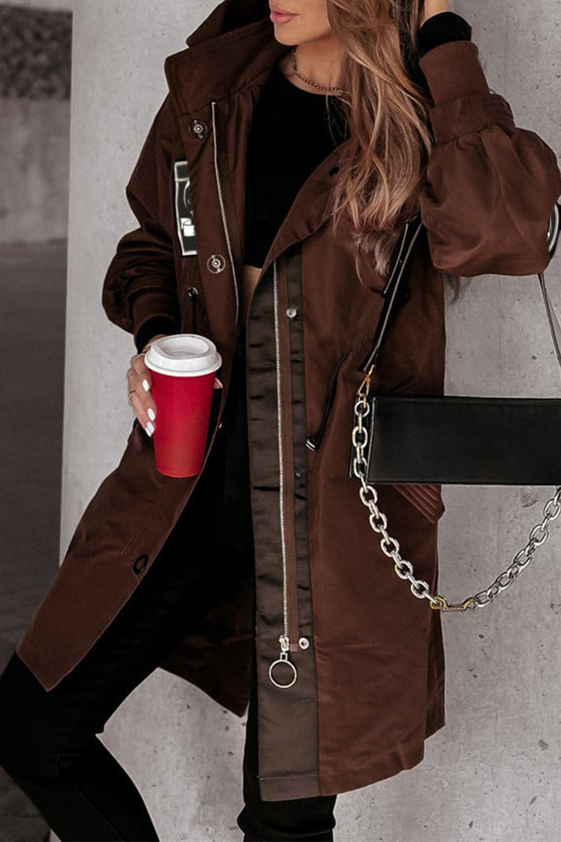 Giacca Evelina con cappuccio donna e maniche lunghe