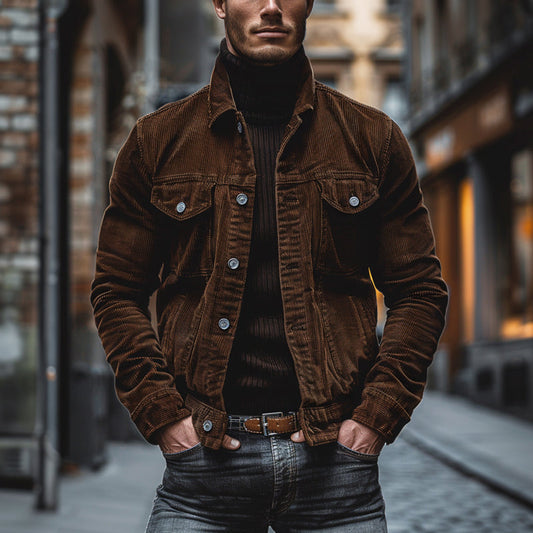 Giacca vintage in velluto a coste da uomo Edoardo