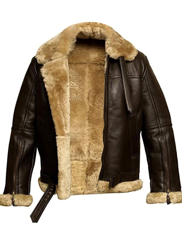 Giacca uomo Mauro effetto pelle con interno in pile morbido, colletto classico e tasche capienti, perfetta per look autunnali e invernali