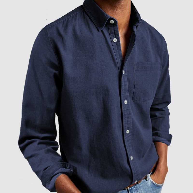 Camicia da uomo Leonardo dal design pulito e minimalista
