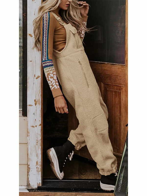 Tuta donna Ornella in stile pile, avvolgente e confortevole, ideale per outfit invernali casual