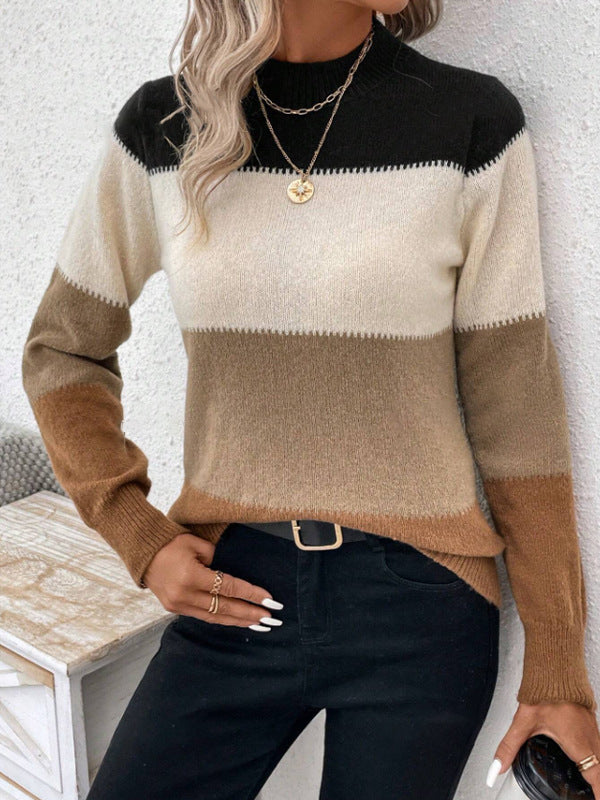 Maglione dolcevita donna Odilia in maglia morbida con collo alto avvolgente, design elegante e silhouette strutturata