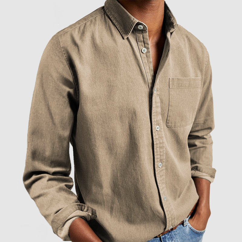 Camicia da uomo Leonardo dal design pulito e minimalista