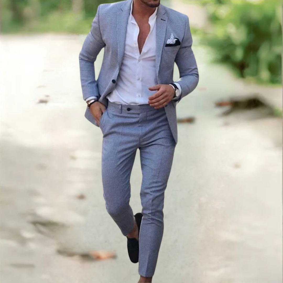 Completo da uomo Riccardo con blazer classico e pantaloni sartoriali