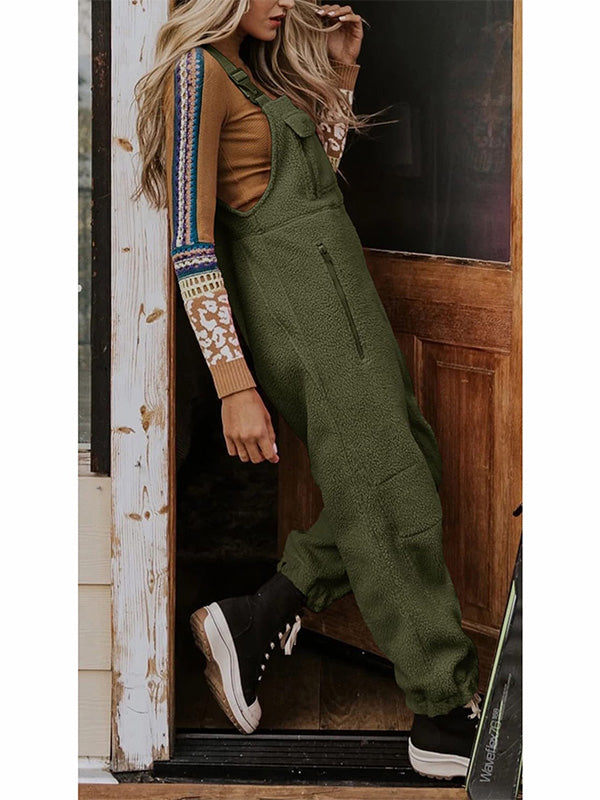 Tuta donna Ornella in stile pile, avvolgente e confortevole, ideale per outfit invernali casual