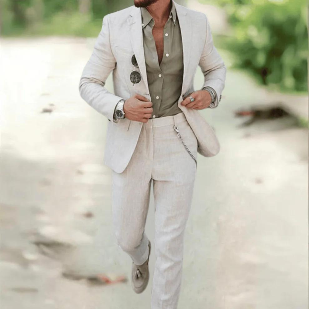 Completo da uomo Riccardo con blazer classico e pantaloni sartoriali